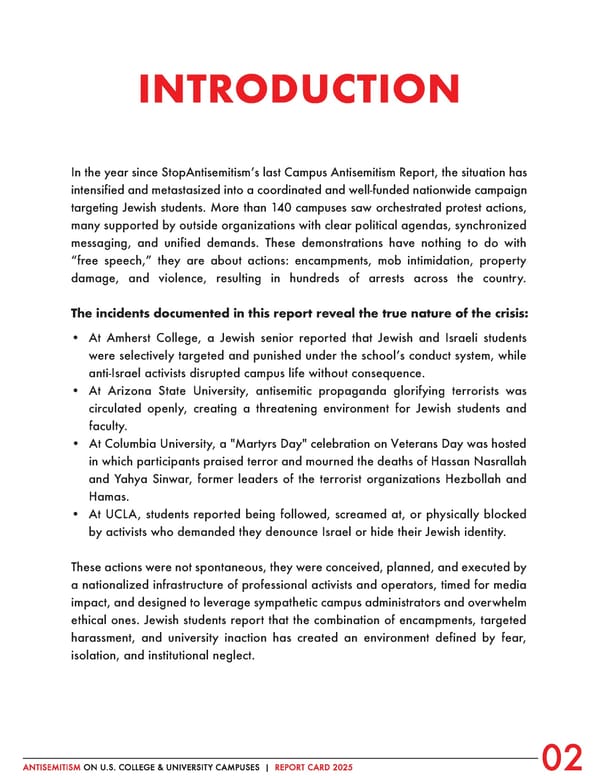 Antisemitism on U.S. College & University Campuses: 2025 Report - Page 3